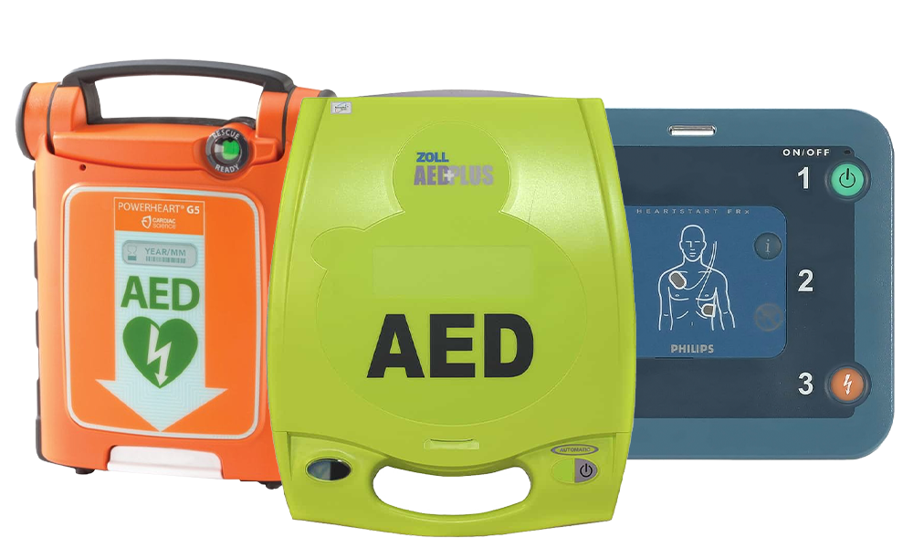 The Cardiac Science Powerheart G5 AED, AED Plus, and FRx AED