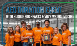 MME Provides AEDs for Donation with Bru McCoy & Huddle for Hearts